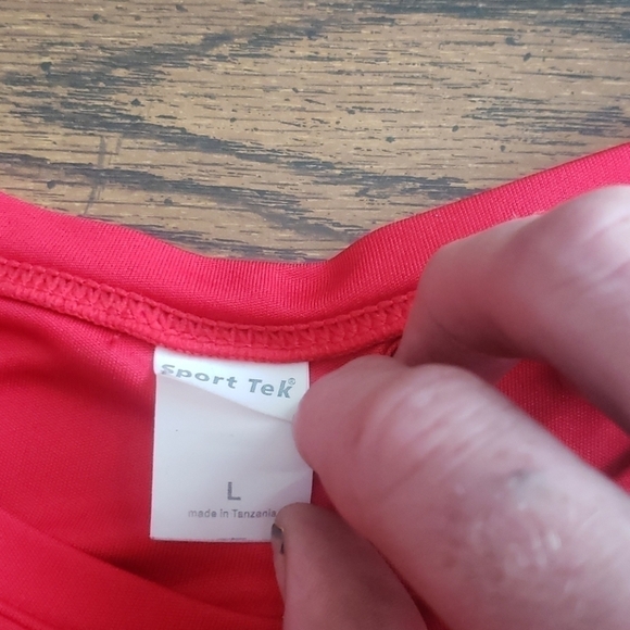 3/$20 Sport Tek Red VIP Services Shirt - Picture 2 of 2